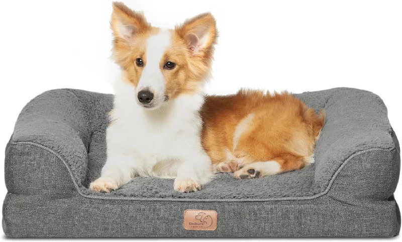 Memory Foam Dog Bed - Orthopedic Egg Foam Pet Sofa