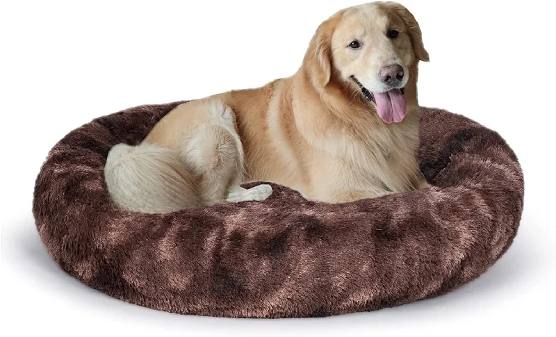 Oval Calming Donut Cuddler Dog Bed