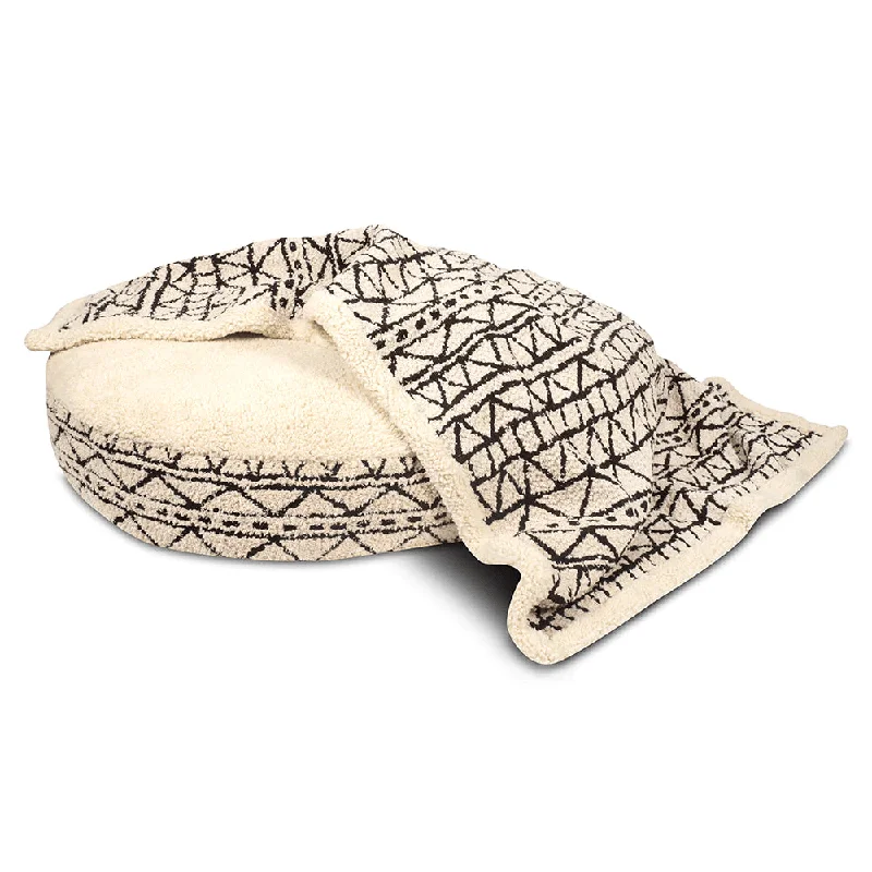 Pawpourri Boho Aztec Oval Bed for Dogs (Boho Print)