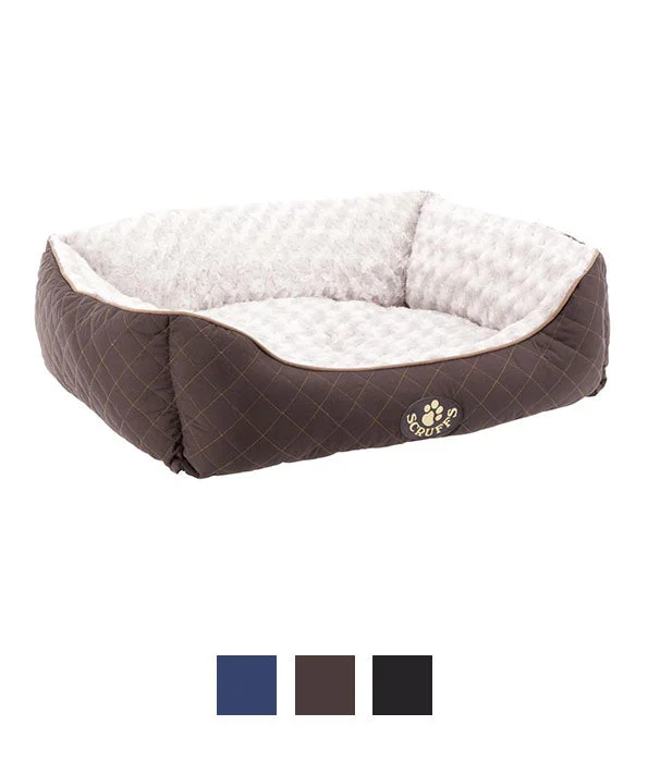 Scruffs Wilton Box Dog Bed - M-GREY