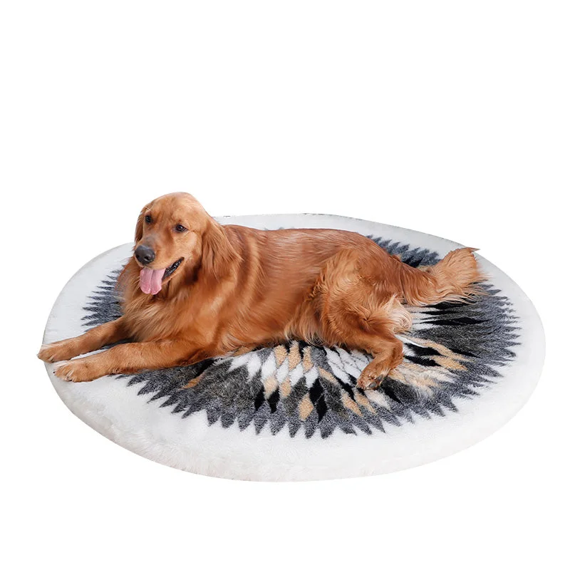 Super large round dog bed