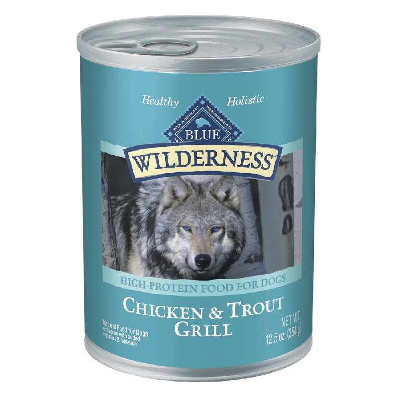 Blue Buffalo Wilderness  Trout & Chicken Canned Dog Food