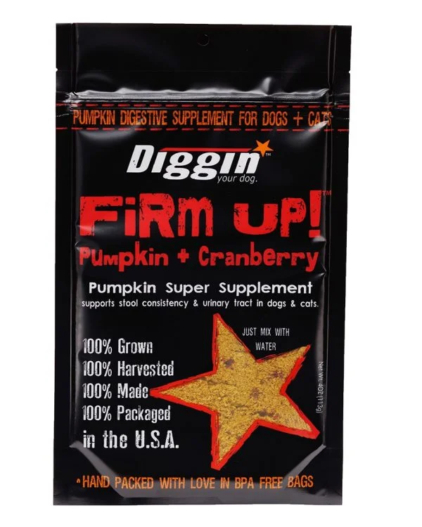 Diggin Your Dog FiRM UP!+ Cranberry Pumpkin Super Supplement (4 oz)