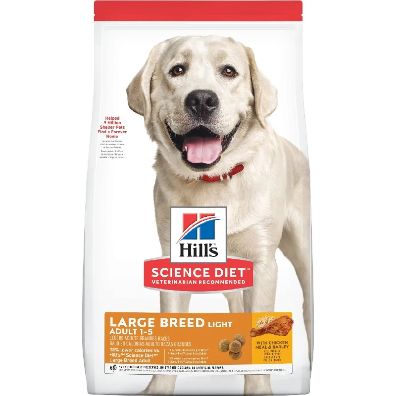 Hill's Science Diet Adult Large Breed Light Chicken Meal & Barley Dog Food (15LB)