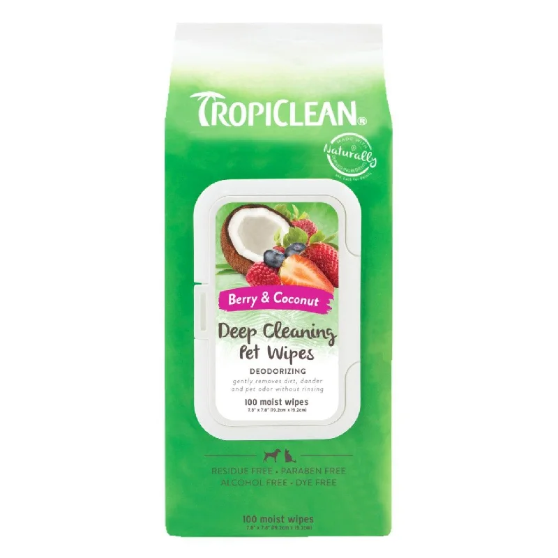 Tropiclean Deep Cleaning Pet Wipes 100 per pack