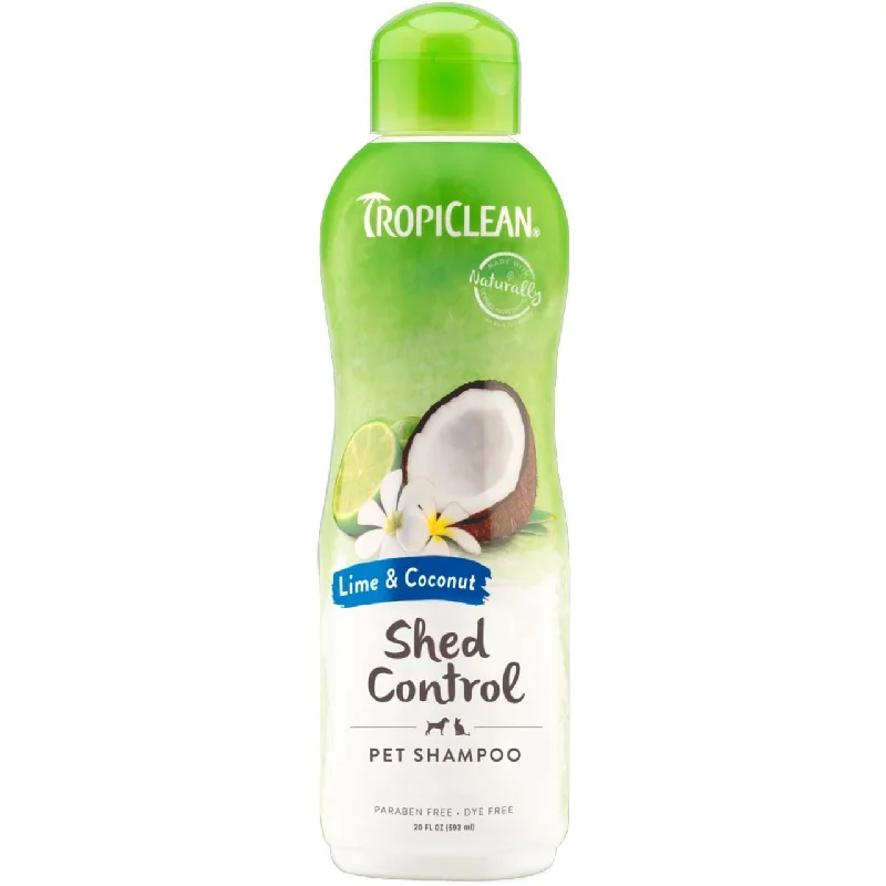 Tropiclean Deshedding Lime & Coconut Pet Shampoo for Dogs 592ml