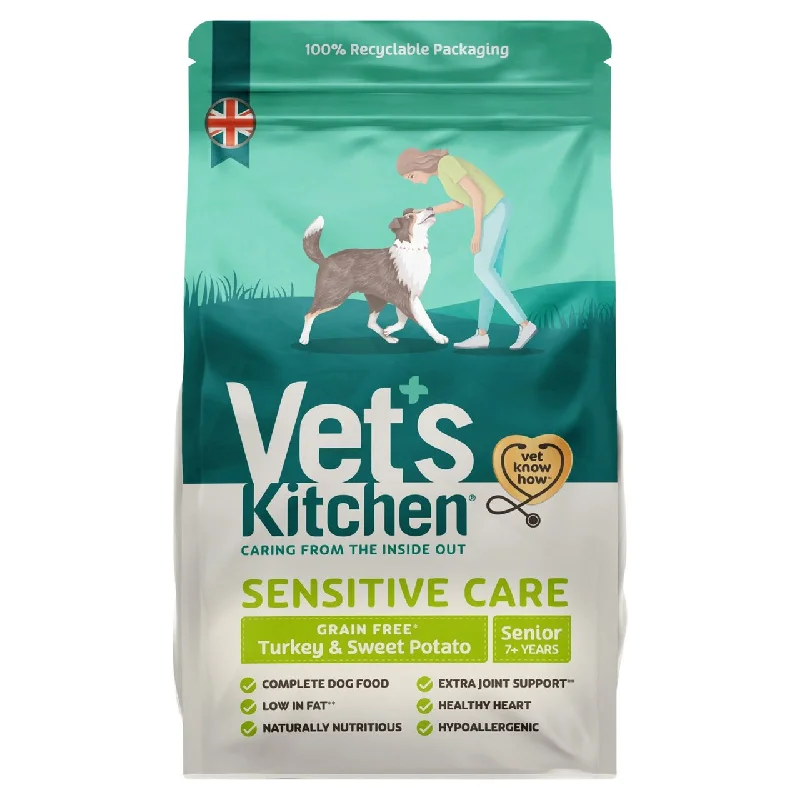 Vet's Kitchen Grain Free Senior Dry Dog Food Turkey & Sweet Potato 2.2kg