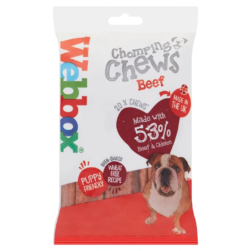 Webbox Beef Chomping Chews Dog Treat 20 per pack