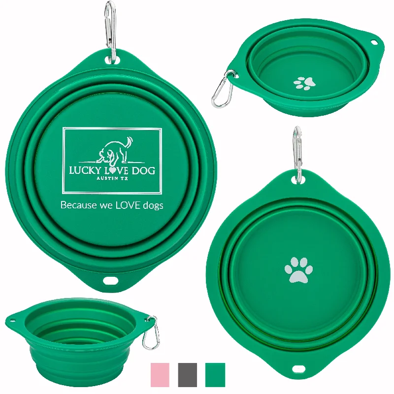 Grass Green Travel Dog Bowl