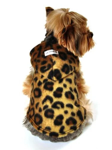 Leopard Polar Fleece Hoodie