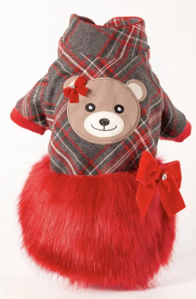 Tartan Bear Dog Coat