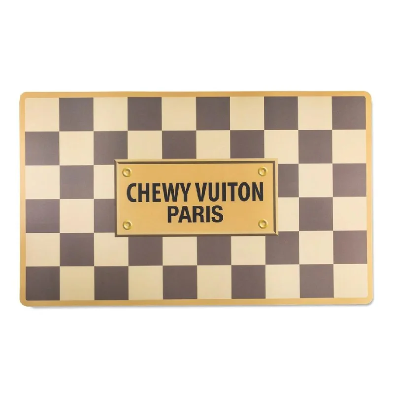 Checker Chewy Vuiton Pet Placemat