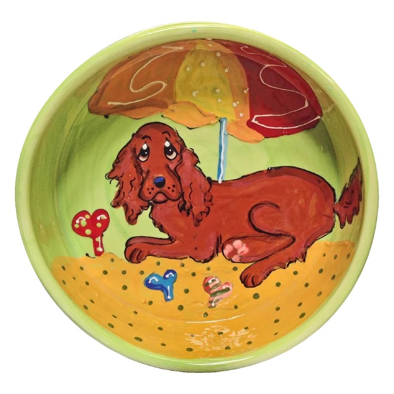 Irish Setter Dog Bowl