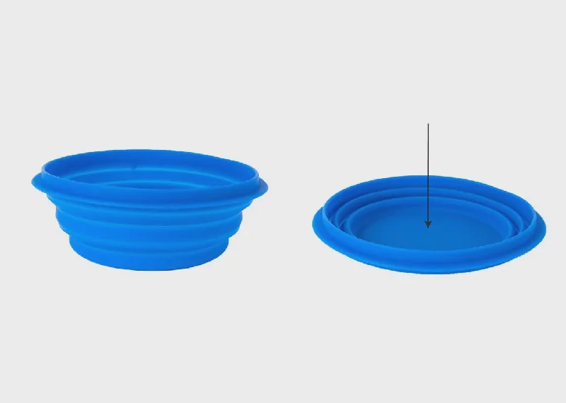 Pet One Silicone Bowl - Round Travel Bowl