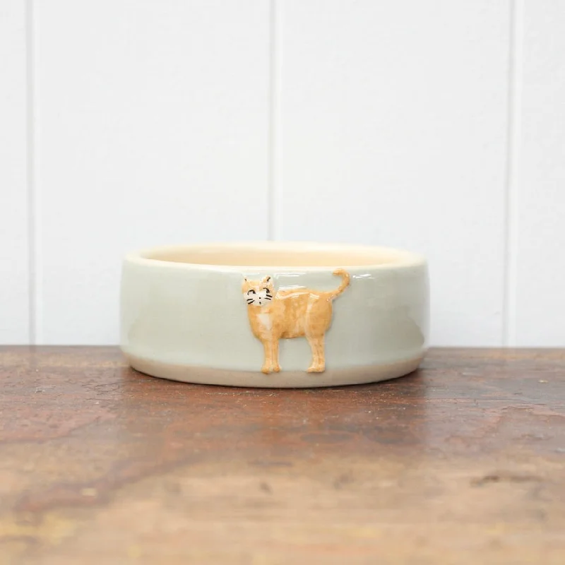 SECOND - Small Hogben Cat Bowls - Ginger Cats