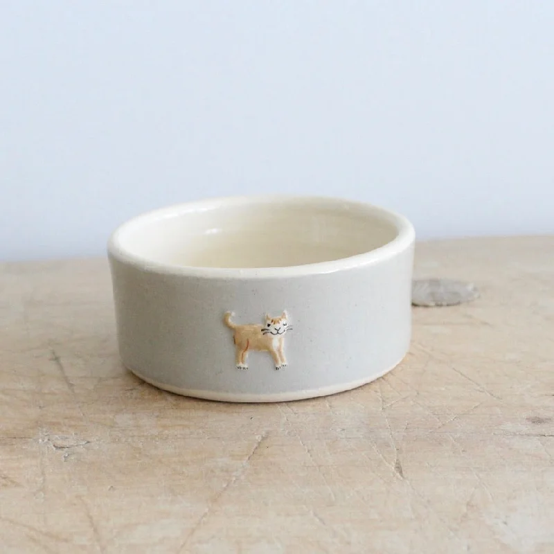 SECOND - Small Hogben Cat Bowls - Ginger Kitten