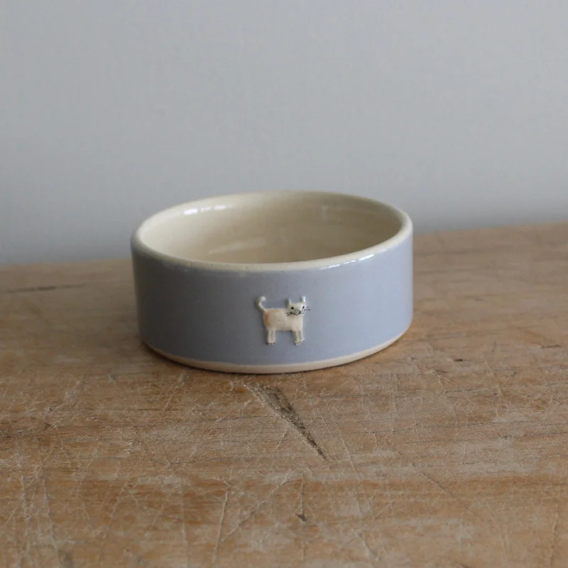 SECOND - Small Hogben Cat Bowls - White Kitten