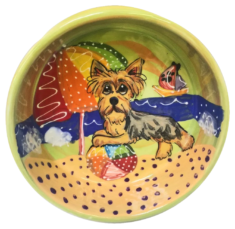 Yorkie Terrier Dog Bowl