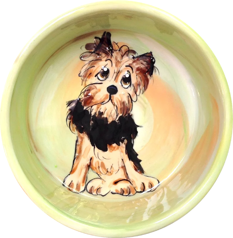 Yorkie Terrier Dog Bowl