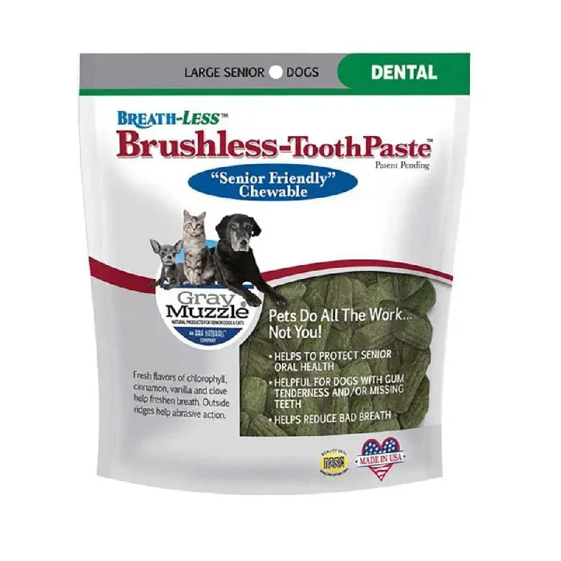 Ark Naturals® Gray Muzzle Brushless Toothpaste Dog Dental Chews Large 7.8 Oz