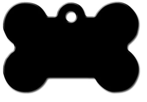 Black Bone Dog ID Tag