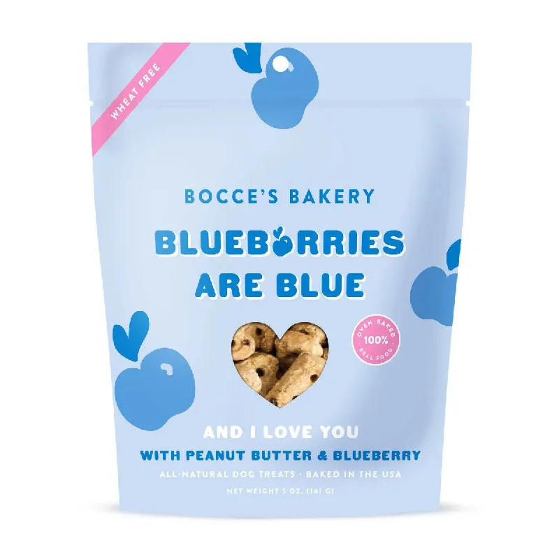 Bocce's Bakery Blueberries are Blue Dog Biscuits