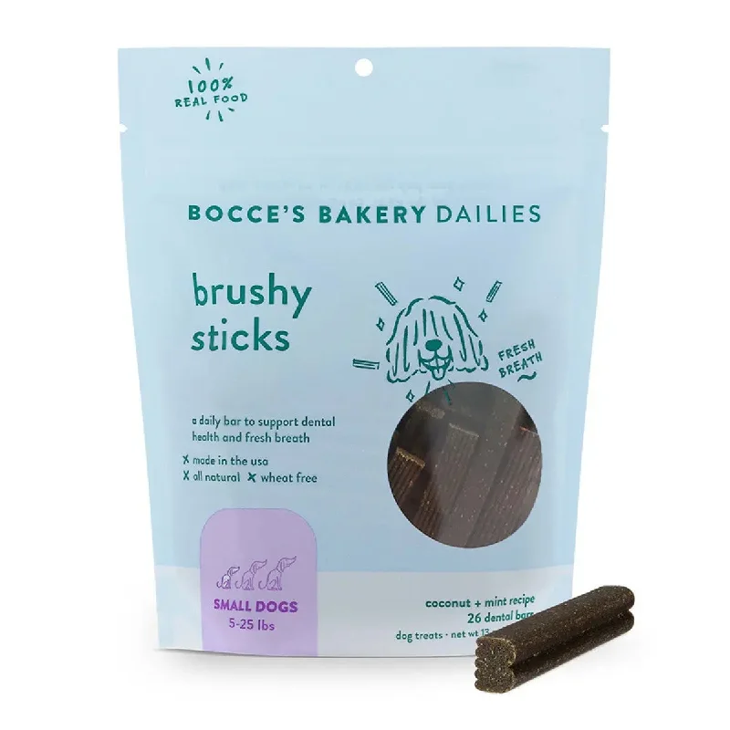 Bocce's Bakery Dailies 13oz Brushy Sticks Small Dog Dental Treats