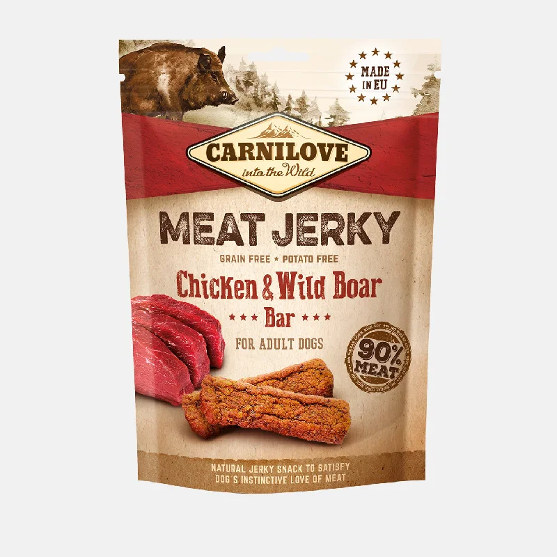 Carnilove Jerky Chicken & Wild Boar Bar Dog Treats 100g