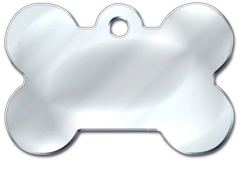 Chrome Bone Dog ID Tag