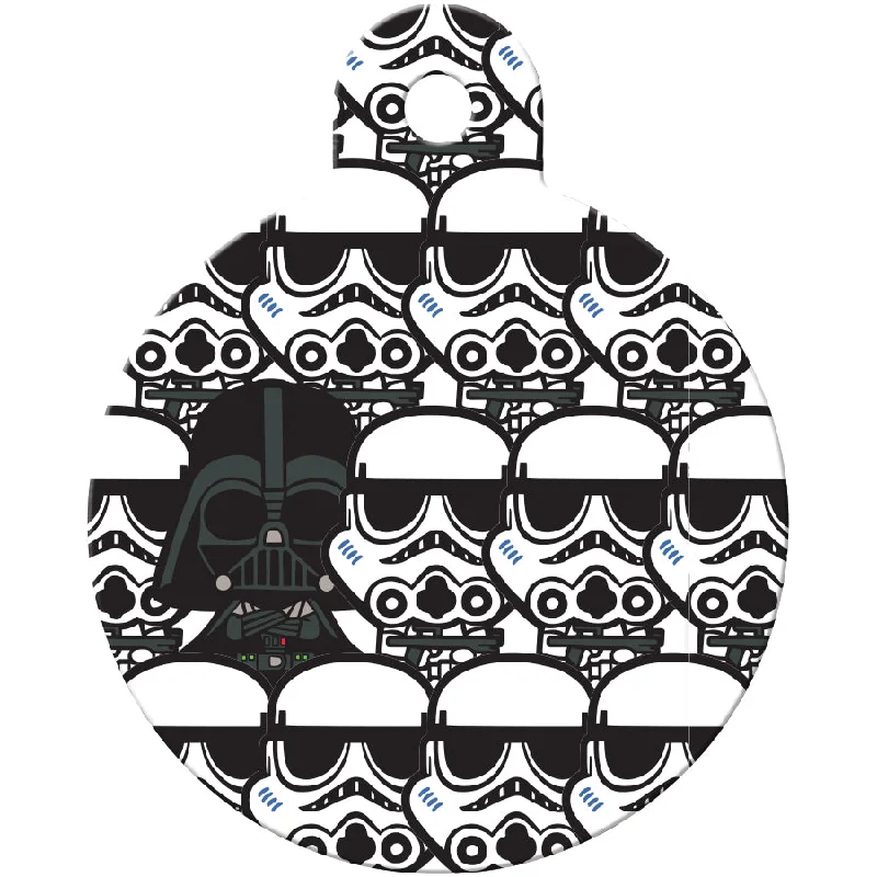 Darth Vader & Stormtrooper Large Circle Star Wars Pet ID Tag