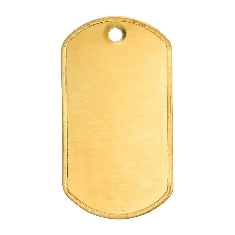 Erkennungsmarke US Dog Tag Messing