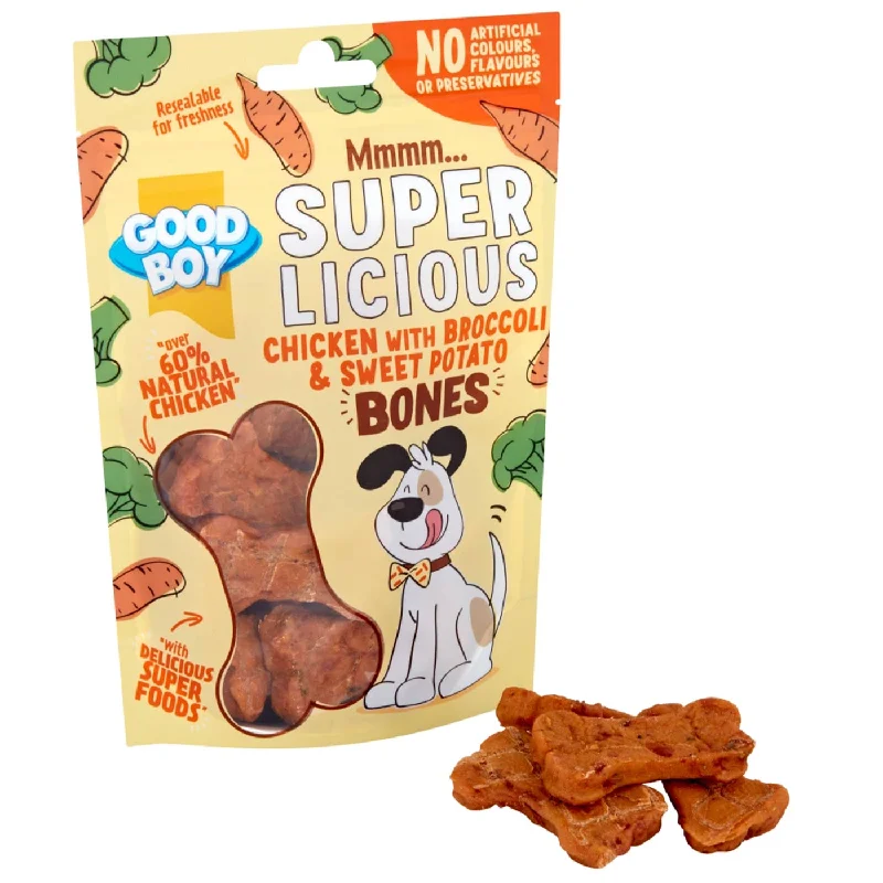 Good Boy Super-Licious Chicken, Broccoli & Sweet Potato Bones 100g