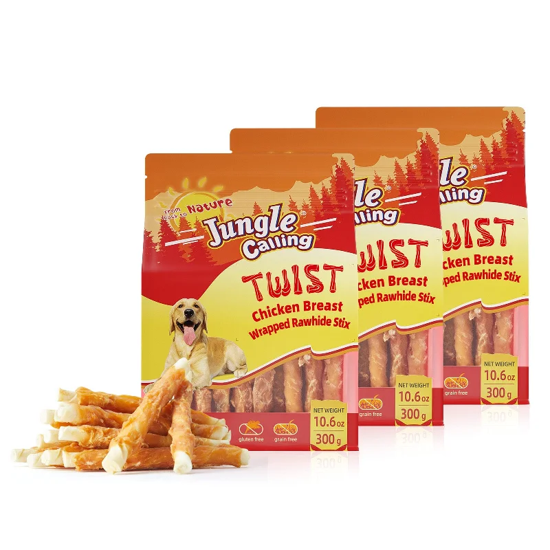 Dog Treats, Chicken Wrapped Rawhide Sticks for Dog, Small Dogs Training Treats for Aggressive Chewers, 2 Pound (Pack of 3)