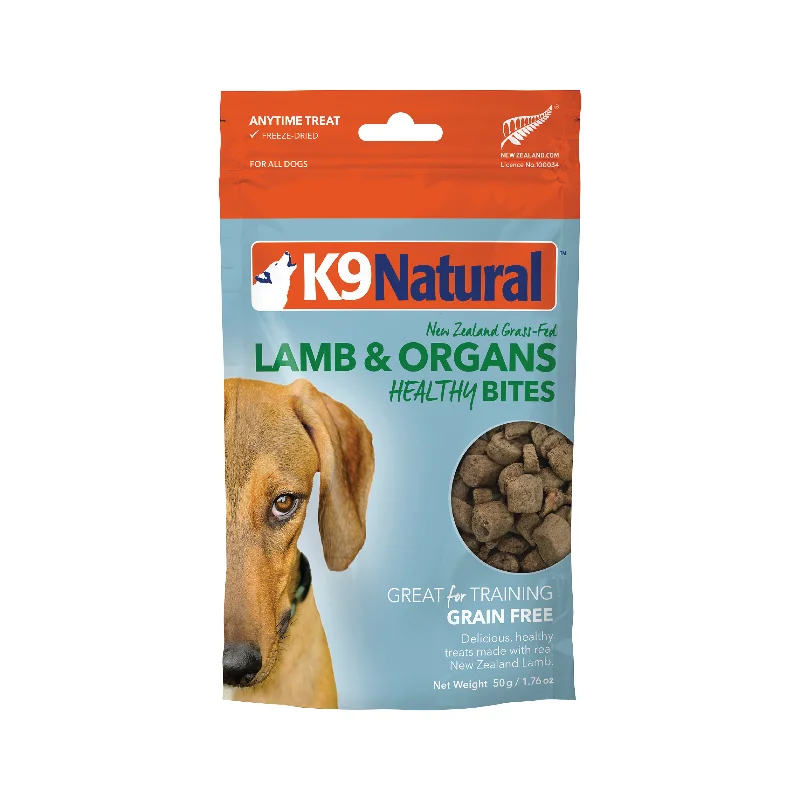 K9 Natural Grain Free Freeze Dried Dog Treats Lamb Bites 50g