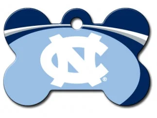 North Carolina Tar Heels Dog ID Tag