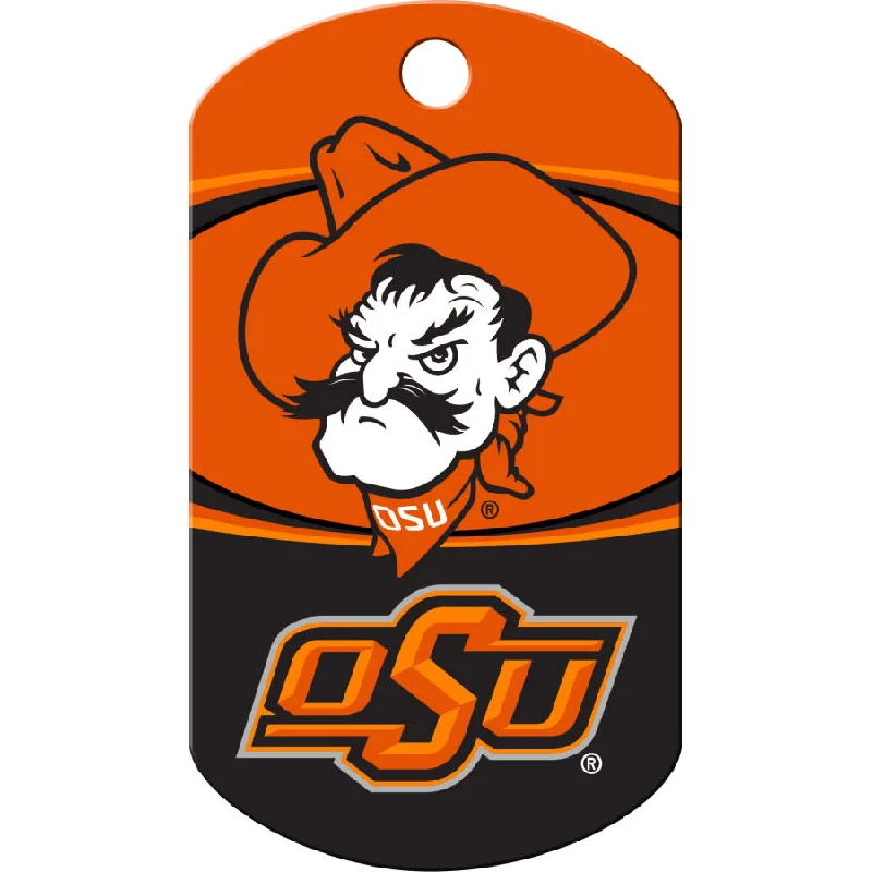 Oklahoma State Cowboys Dog Tag, Military Shape