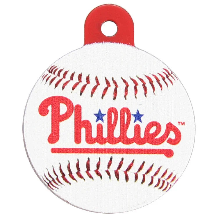 Philadelphia Phillies Round Baseball Dog ID Tag