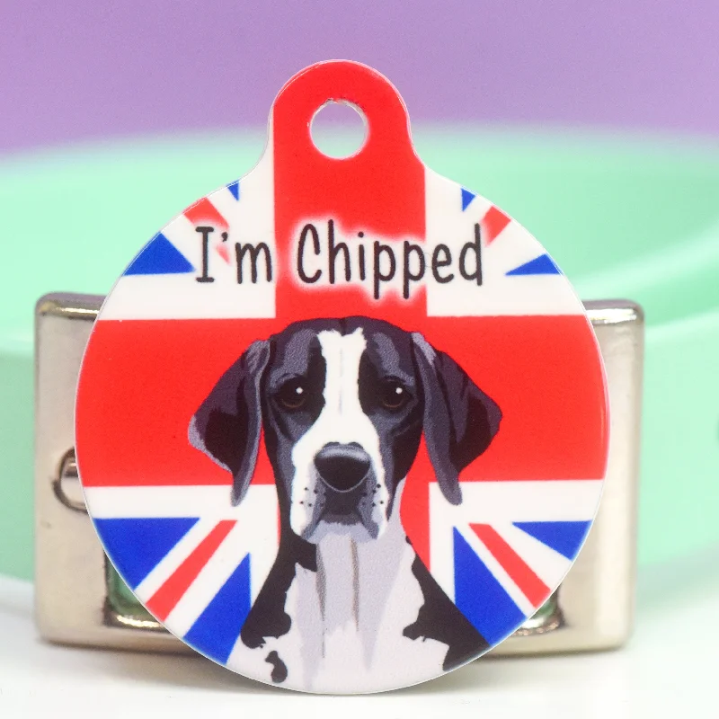 Union Jack Dog ID Tag Personalised