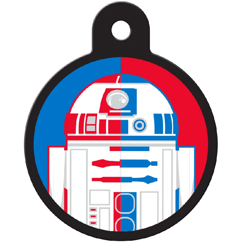 R2D2 Large Circle Star Wars Pet ID Tag