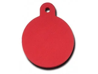 Red Circle Dog ID Tag