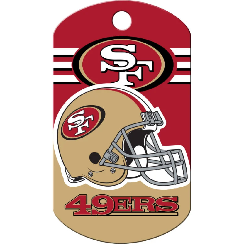 San Francisco 49ers Dog Tag, Military Shape