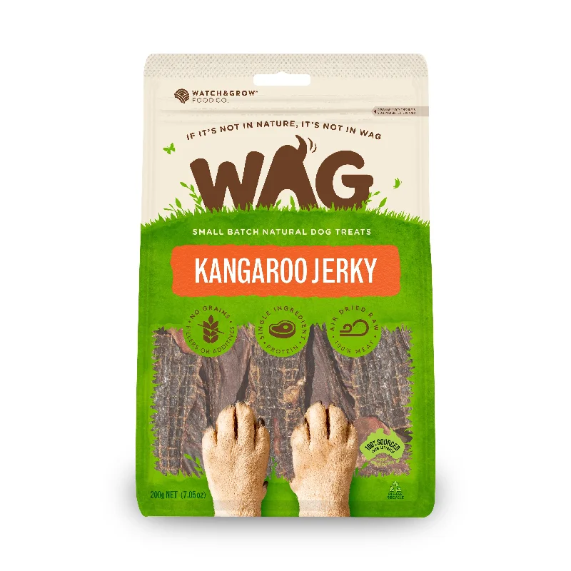 WAG Dog Treat Kangaroo Jerky 200g